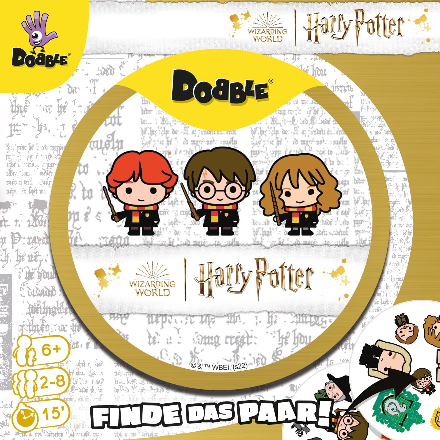 asmodee-dobble-harry-potter-kartenspiel-eco-sleeve-2-8-spieler image 2