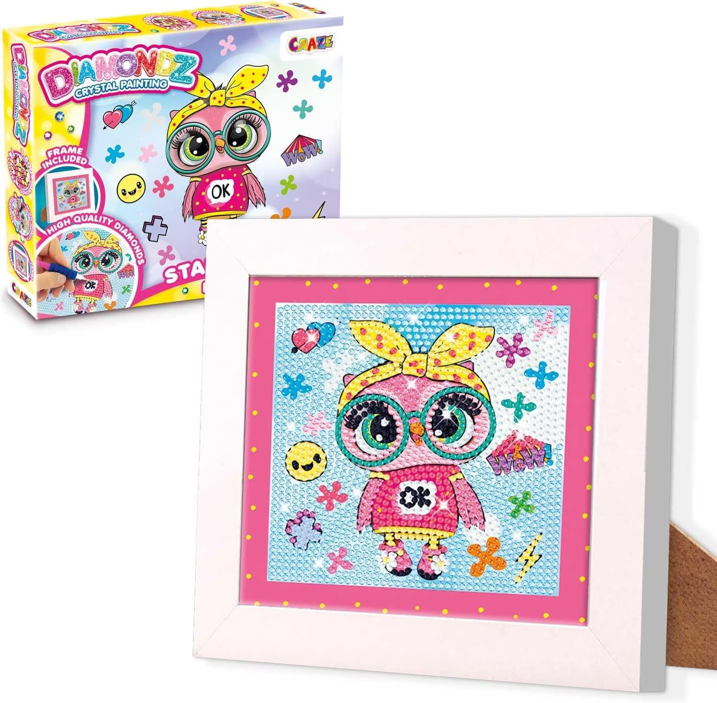 craze-diamondz-crystal-painting-starter-set-einhorn-mit-rahmen image 8