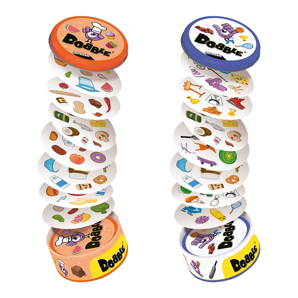 asmodee-dobble-superpack-kartenspiel-sports-gourmet-2er-set image 5