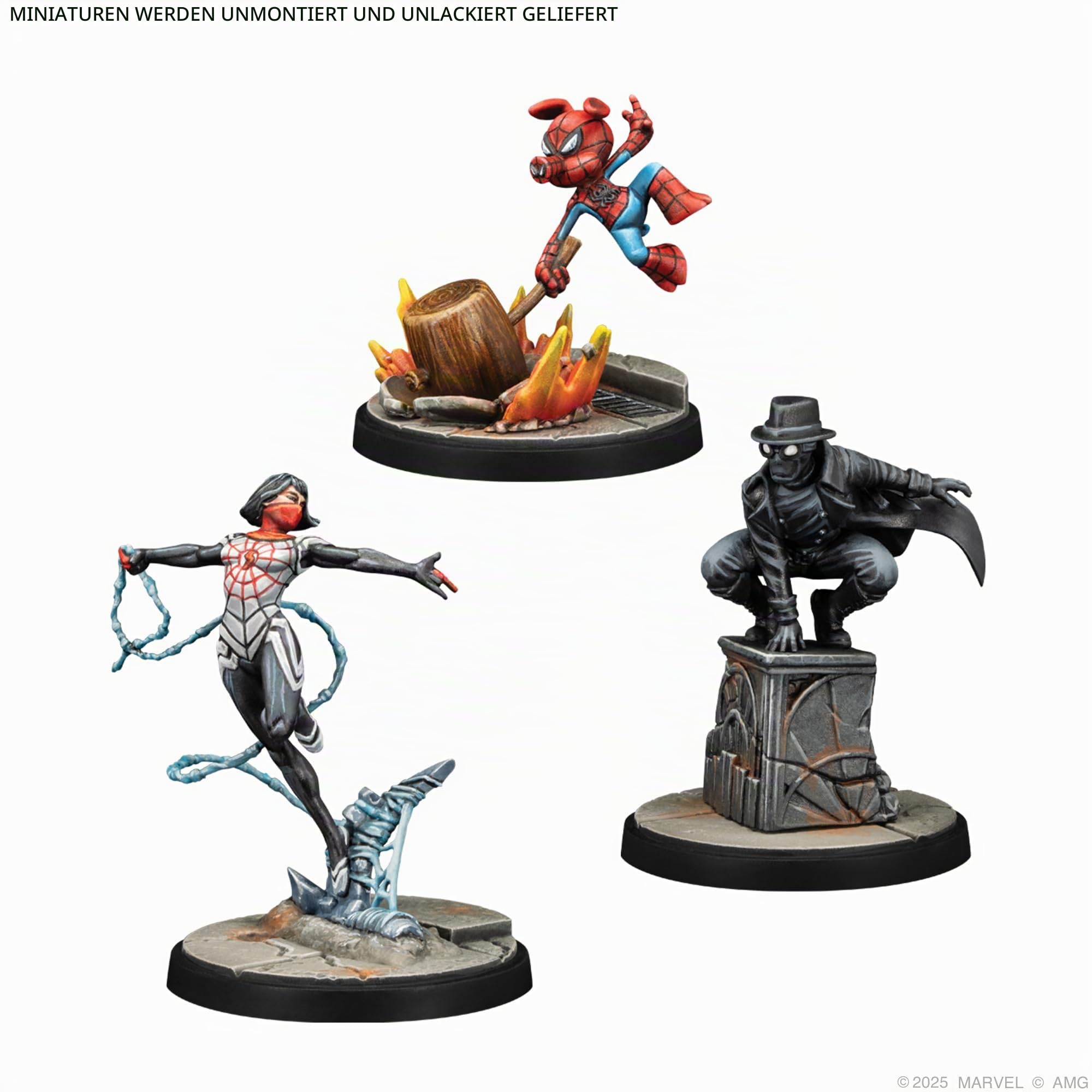 marvel-crisis-protocol-silk-spider-ham-spider-man-noir-pack image 3