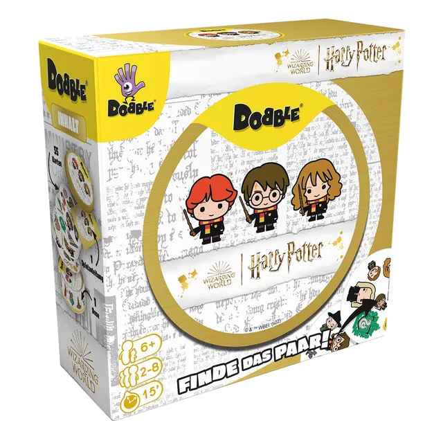 asmodee-dobble-harry-potter-kartenspiel-eco-sleeve-2-8-spieler image 1