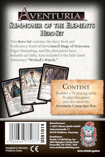 asmodee-ottavio-aventuria-summoner-of-elements-heldenset-englisch image 8