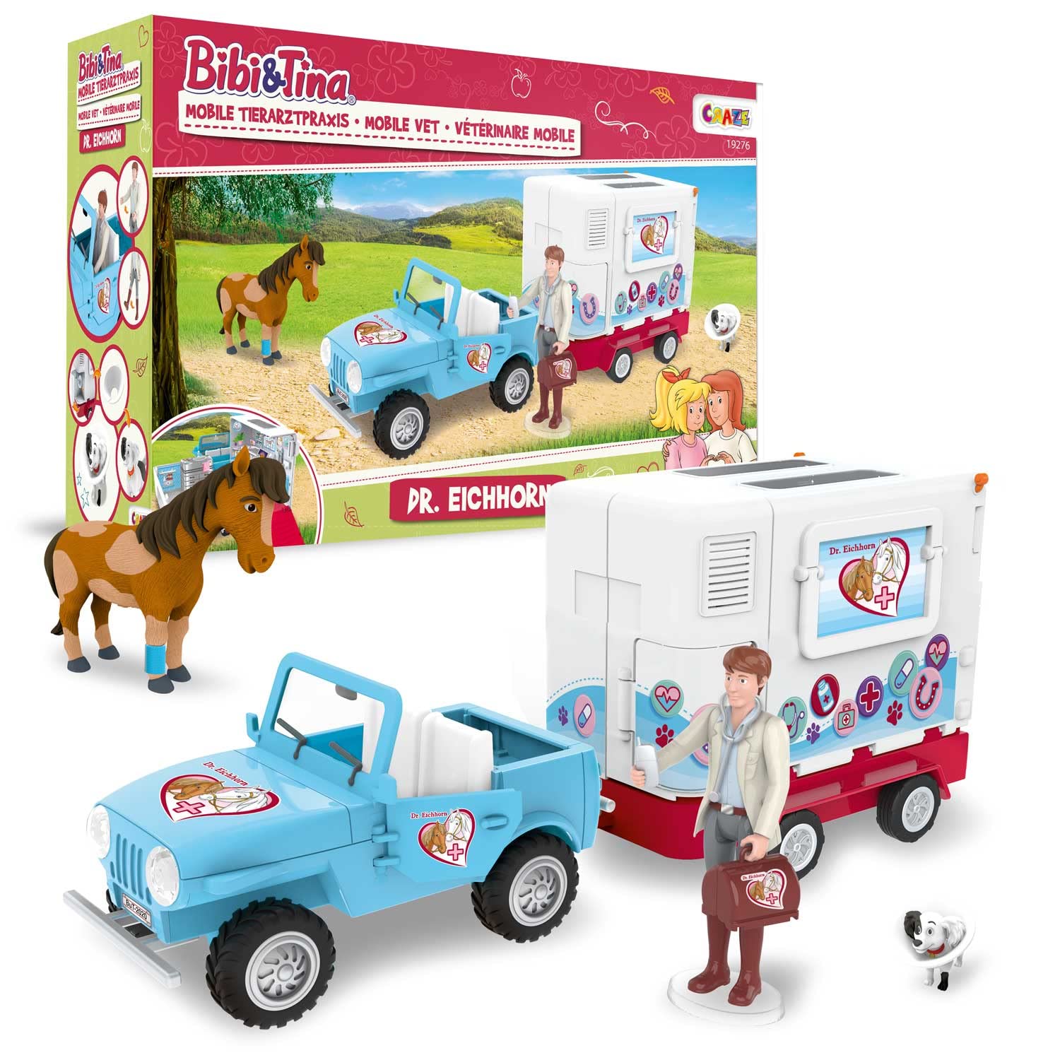 craze-galupy-bibi-tina-spielset-mobile-tierarzt-station-dr-eichhorn image 1