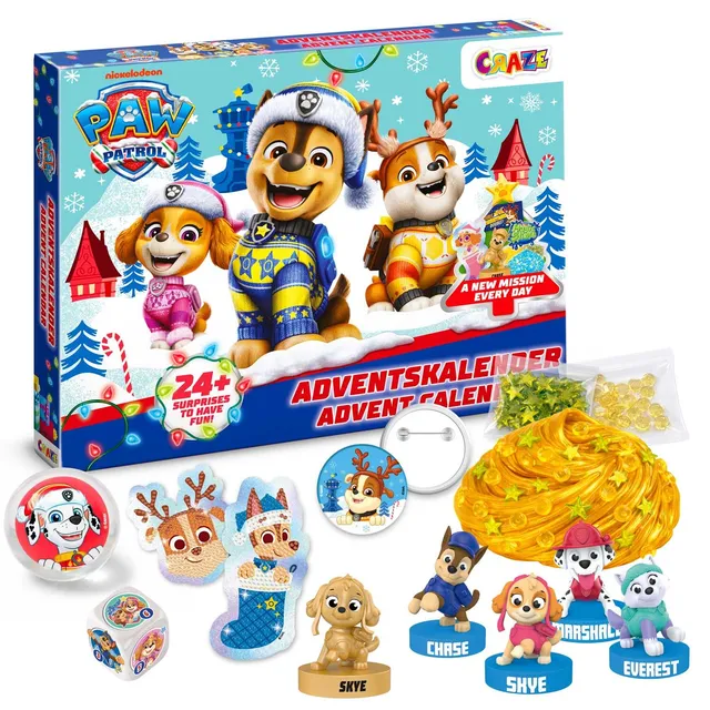 craze-paw-patrol-adventskalender-2026-spielzeug-24-t-rchen image 1