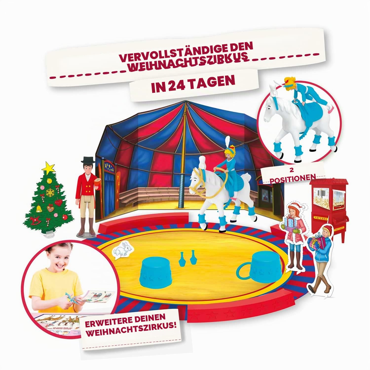 craze-galupy-unicorn-bibi-tina-adventskalender-weihnachtszirkus-24-tlg image 3