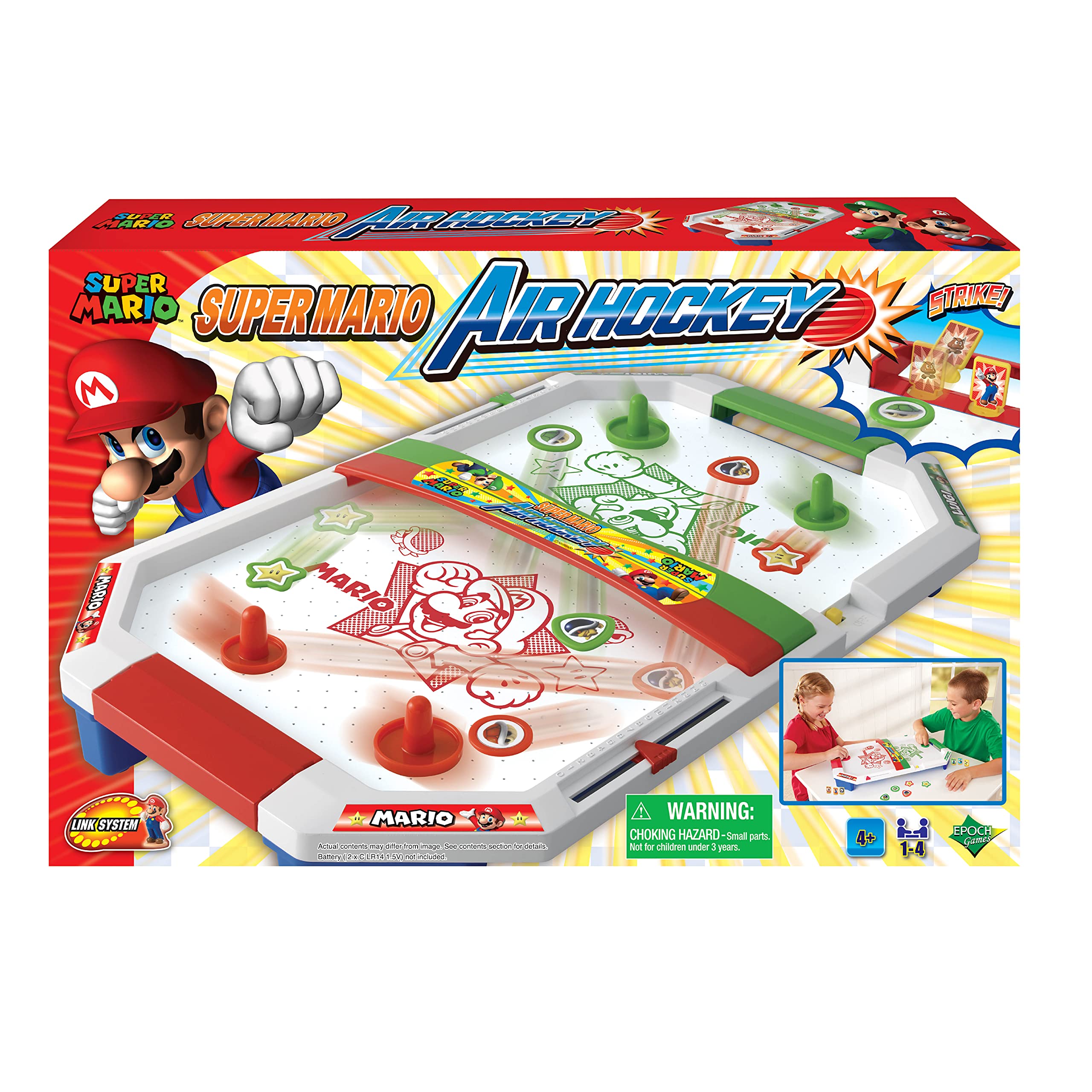 super-mario-air-hockey-tisch-lufthockey-spiel-2-4-spieler-ab-4-jahren image 2
