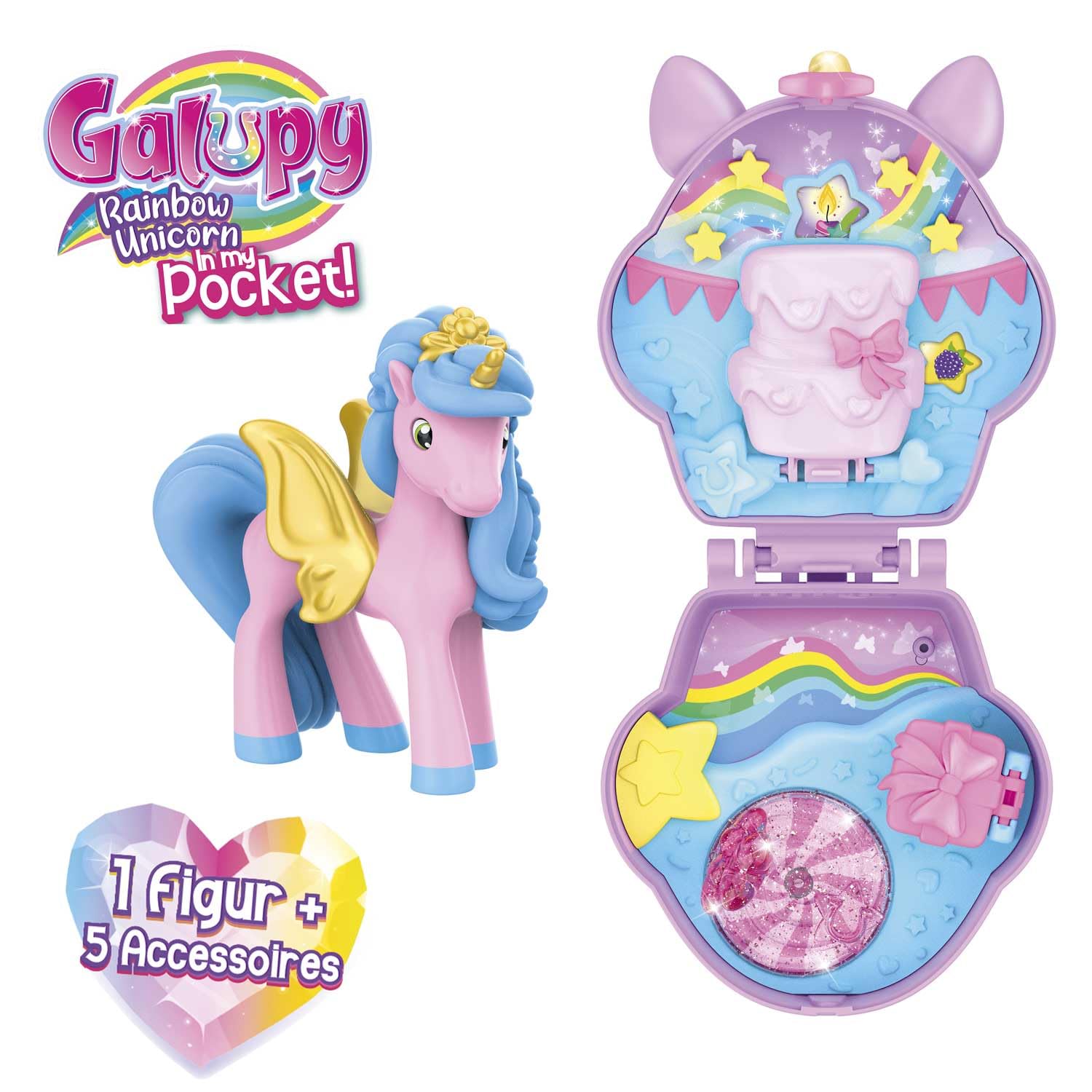 craze-galupy-rainbow-unicorn-spielset-karussell-mit-mini-figur image 2