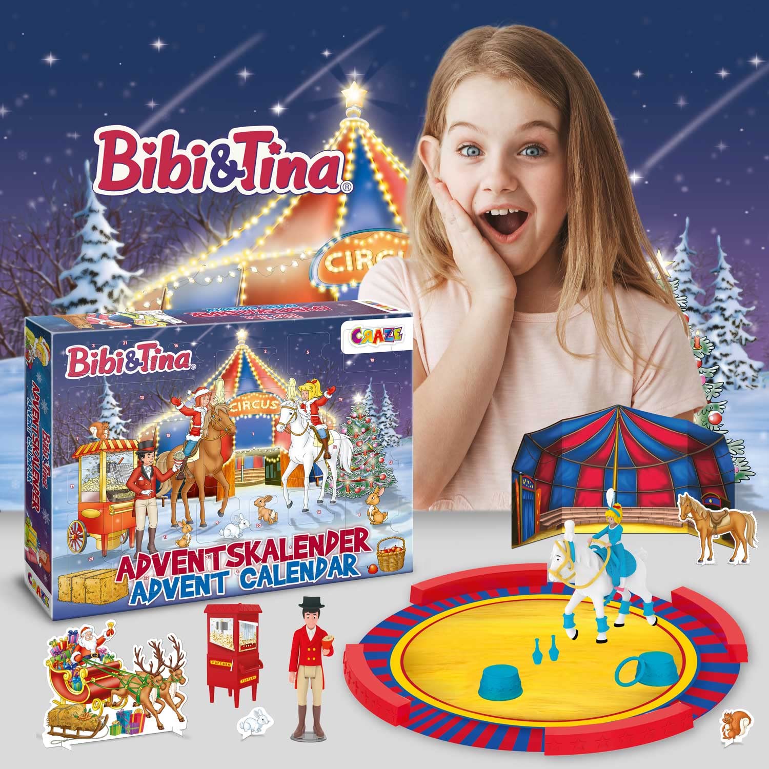 craze-galupy-unicorn-bibi-tina-adventskalender-weihnachtszirkus-24-tlg image 5