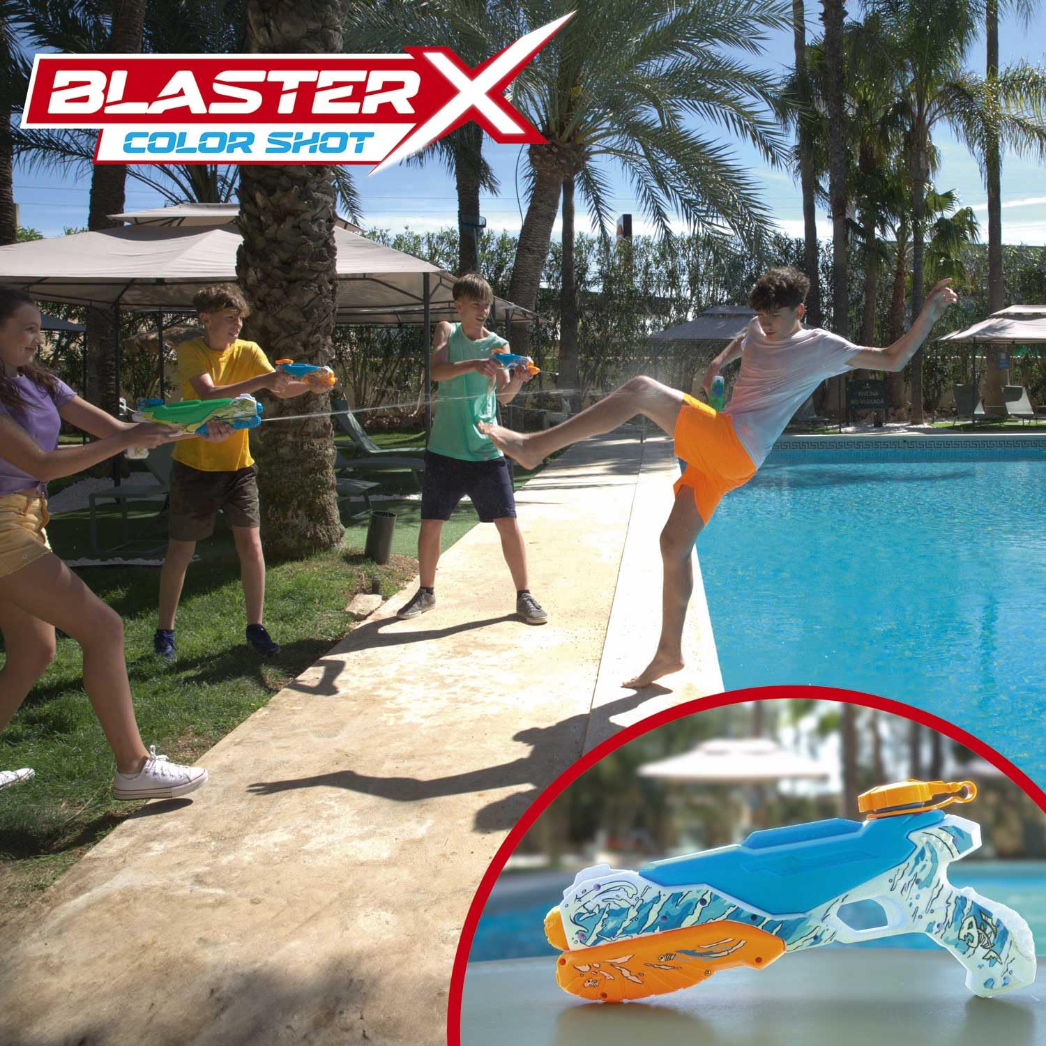 craze-blaster-x-wasserpistole-medium-30cm-mit-farbtabletten image 5