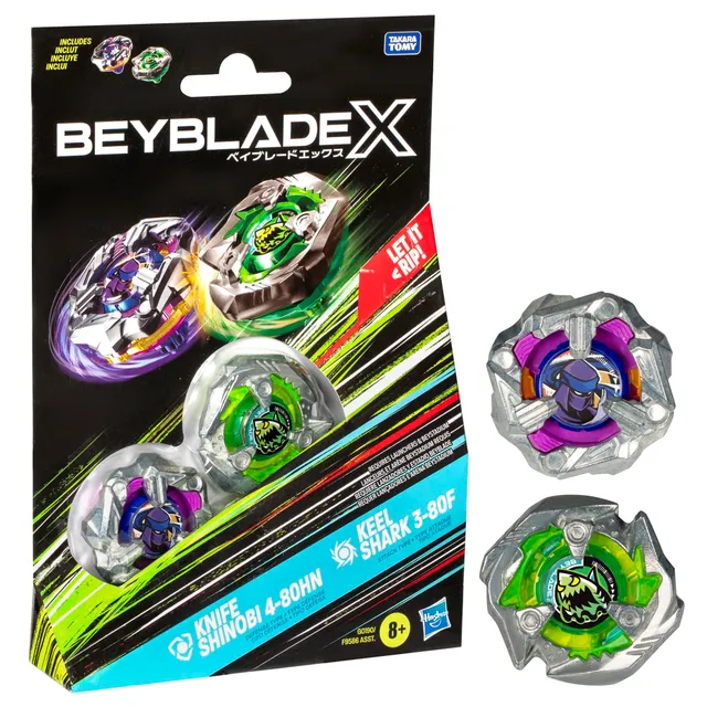 beyblade-x-knife-shinobi-keel-shark-dual-pack-kreisel image 1
