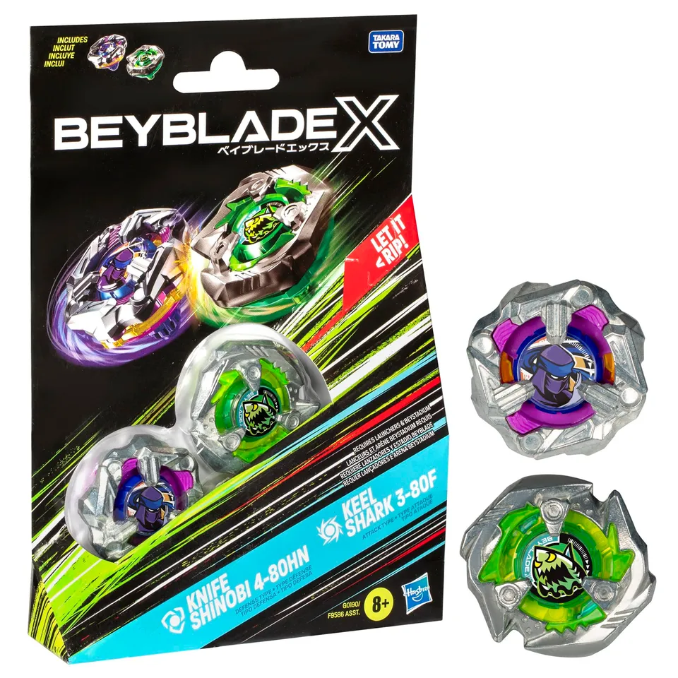 beyblade-x-knife-shinobi-keel-shark-dual-pack-kreisel image 1