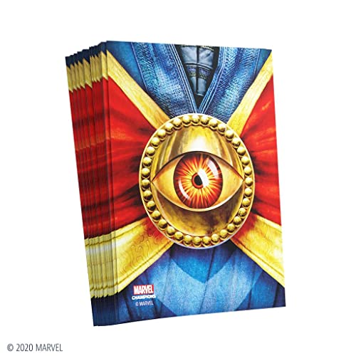 gamegenic-marvel-champions-sleeves-doctor-strange-grau-50-stk image 8