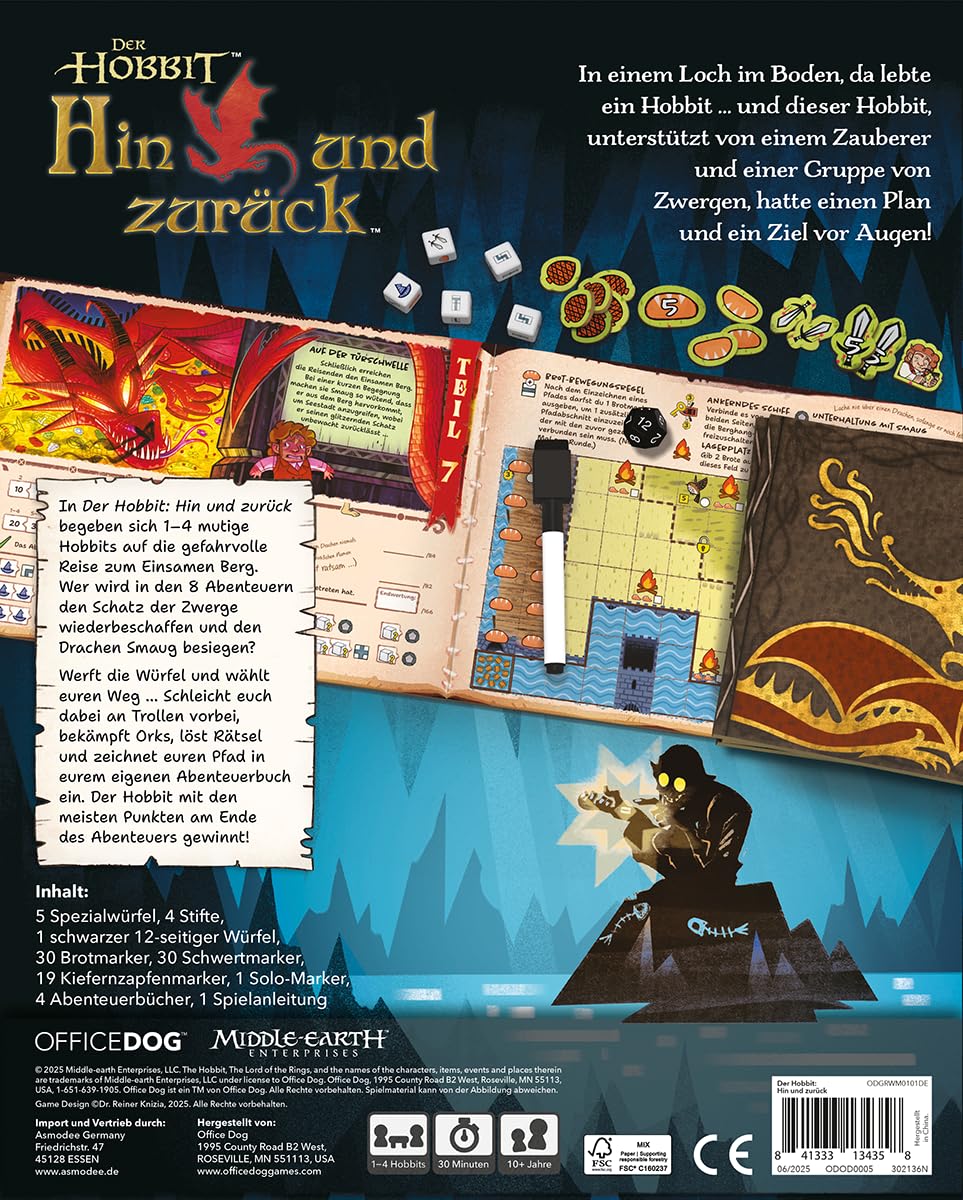der-hobbit-hin-und-zur-ck-familienspiel-w-rfelspiel image 2