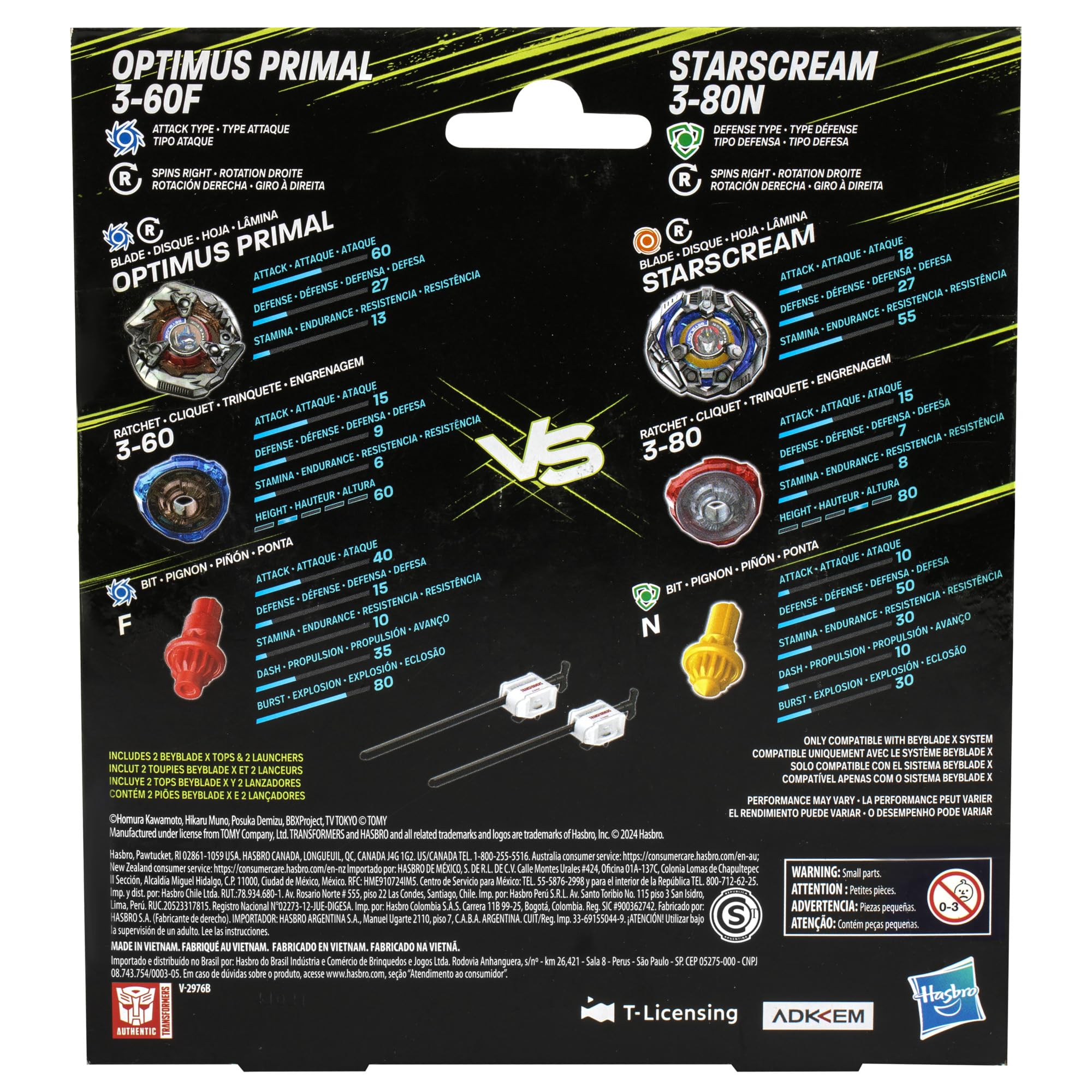 beyblade-x-optimus-primal-3-60f-vs-starscream-kreisel-multipack image 4
