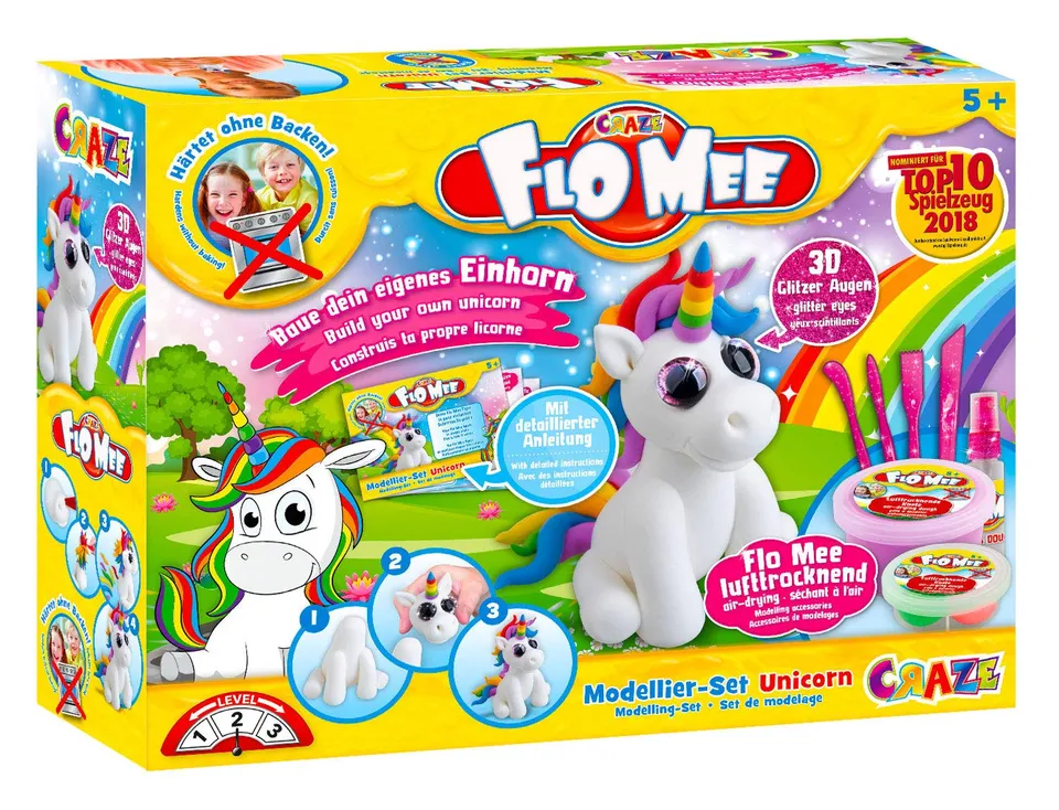 craze-magic-dough-flo-mee-knete-einhorn-set-wasserbasis image 1