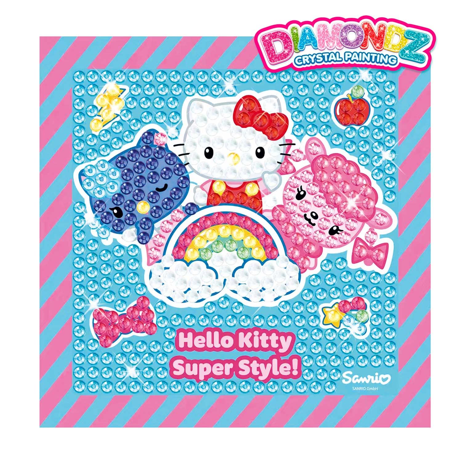 craze-diamondz-hello-kitty-diamond-painting-set-15x15-mit-rahmen image 2