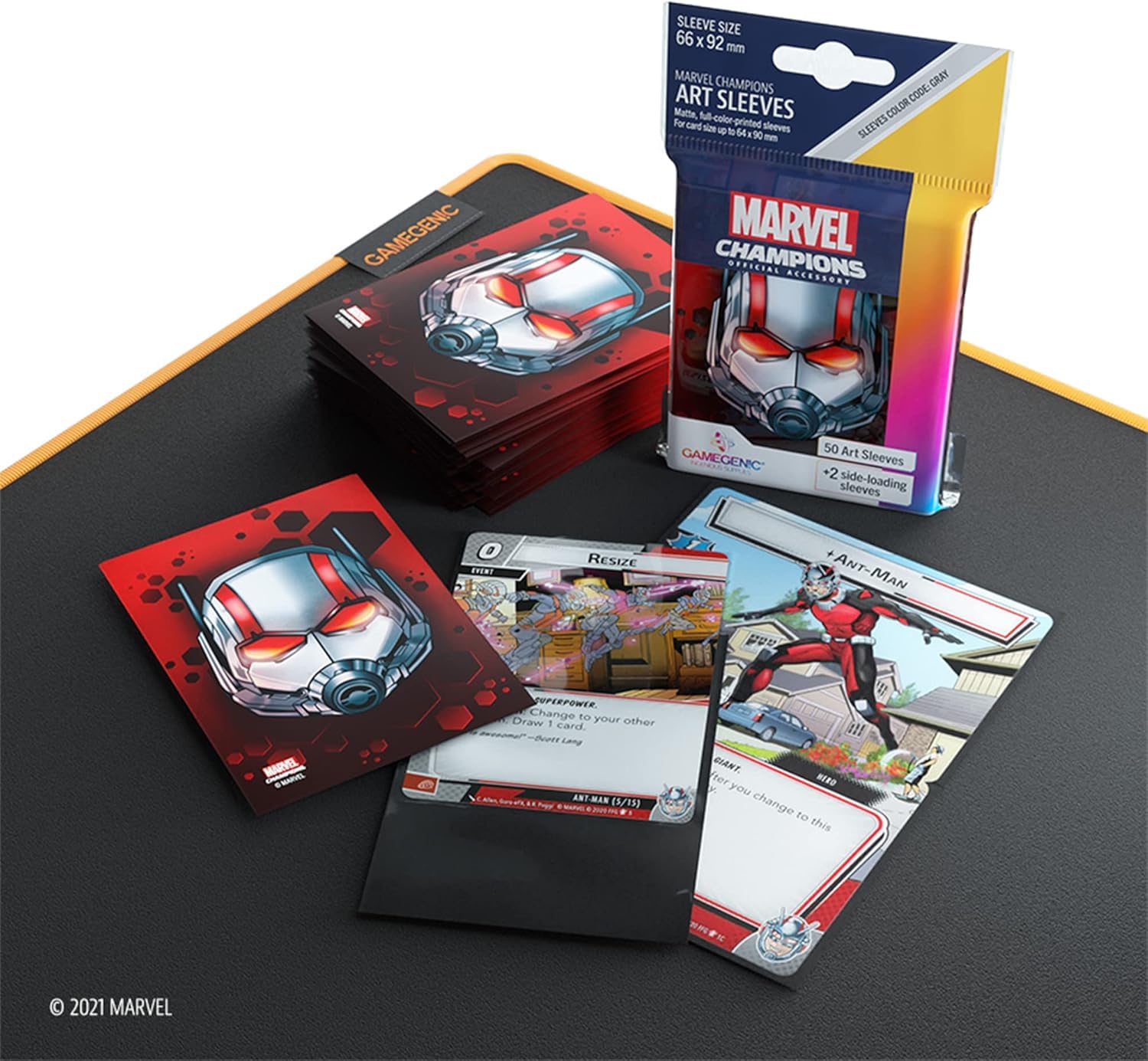 gamegenic-marvel-champions-sleeves-ant-man-66x92-grau-50-st-ck image 5