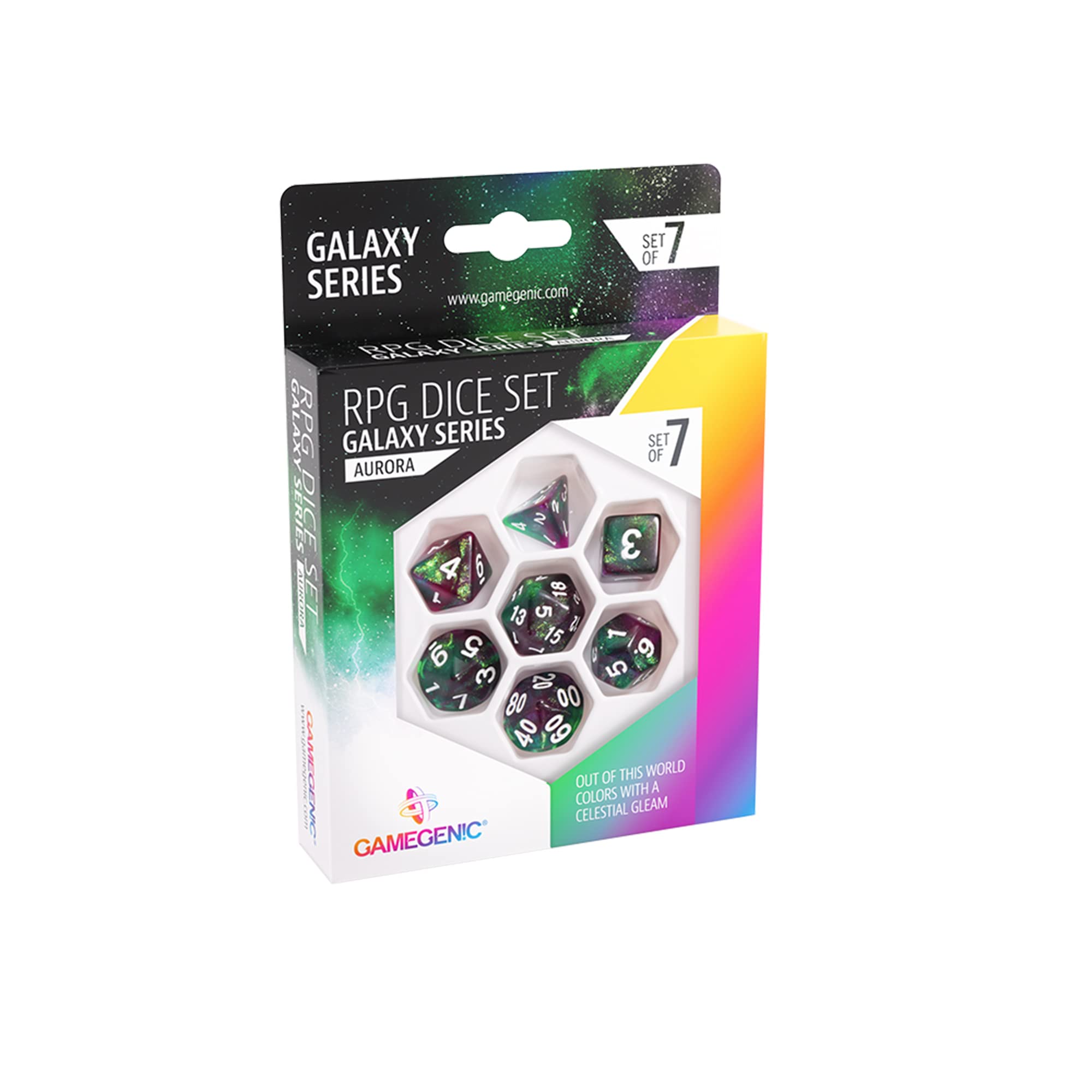 gamegenic-galaxy-aurora-w-rfelset-7-teilig-resin-glitzer image 2