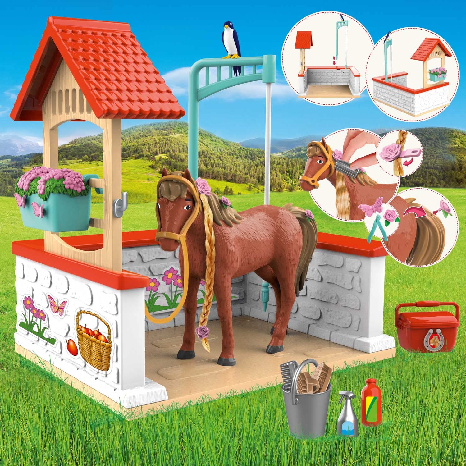 craze-bibi-und-tina-reiterhof-waschplatz-spielset-amadeus-ab-3-jahre image 5