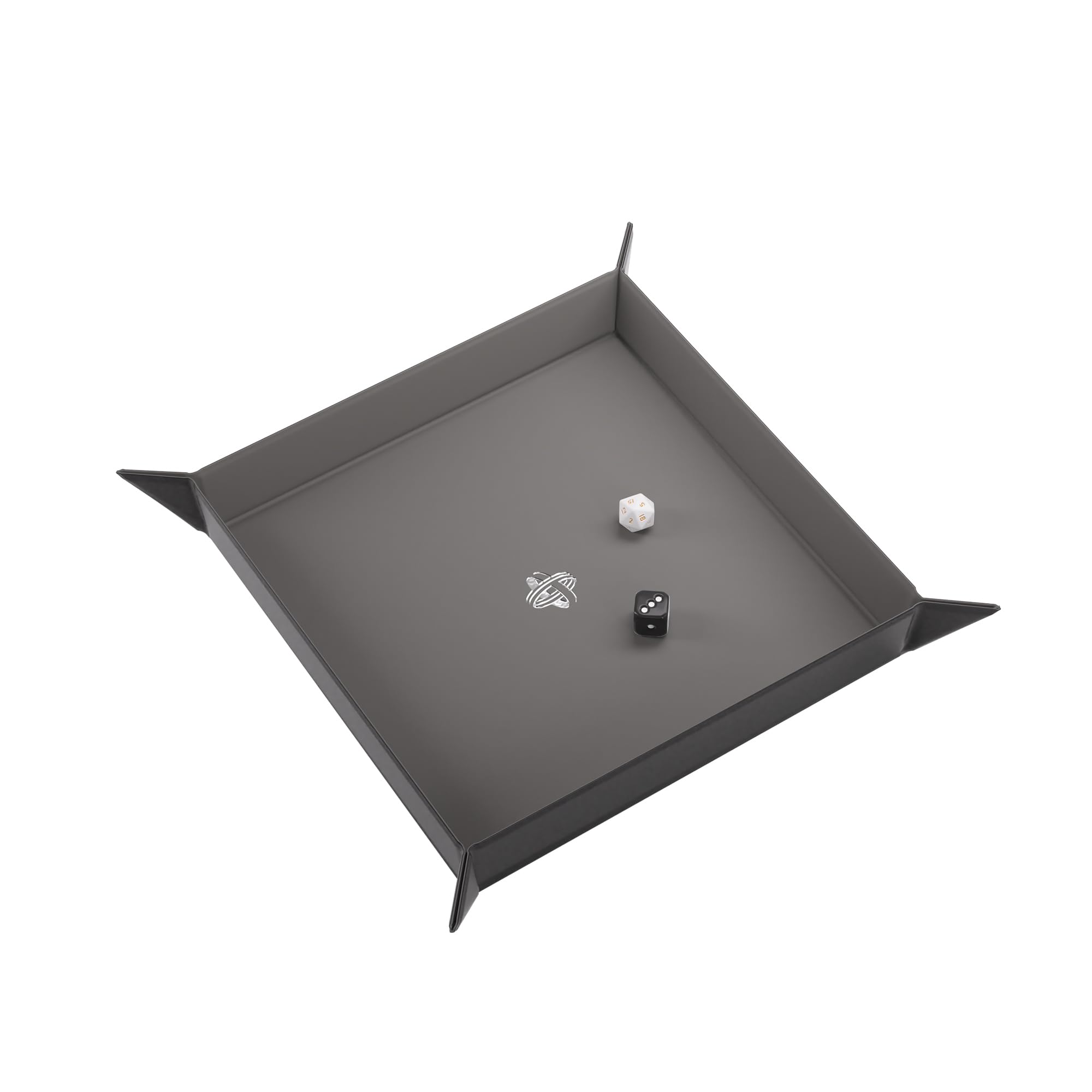 gamegenic-dice-tray-square-w-rfelschale-schwarz-grau image 2